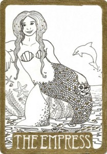 Empress tarot card art portrait