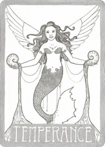 Temperence Tarot art card portrait