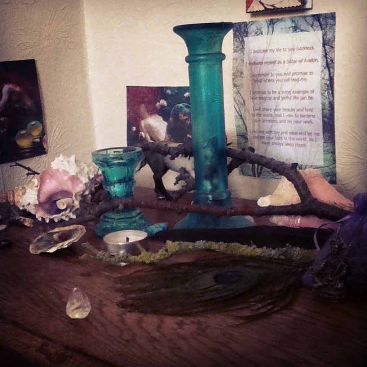 daily spiritual practice - my altar today.